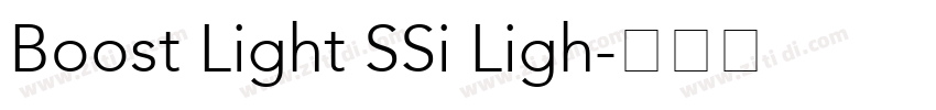 Boost Light SSi Ligh字体转换